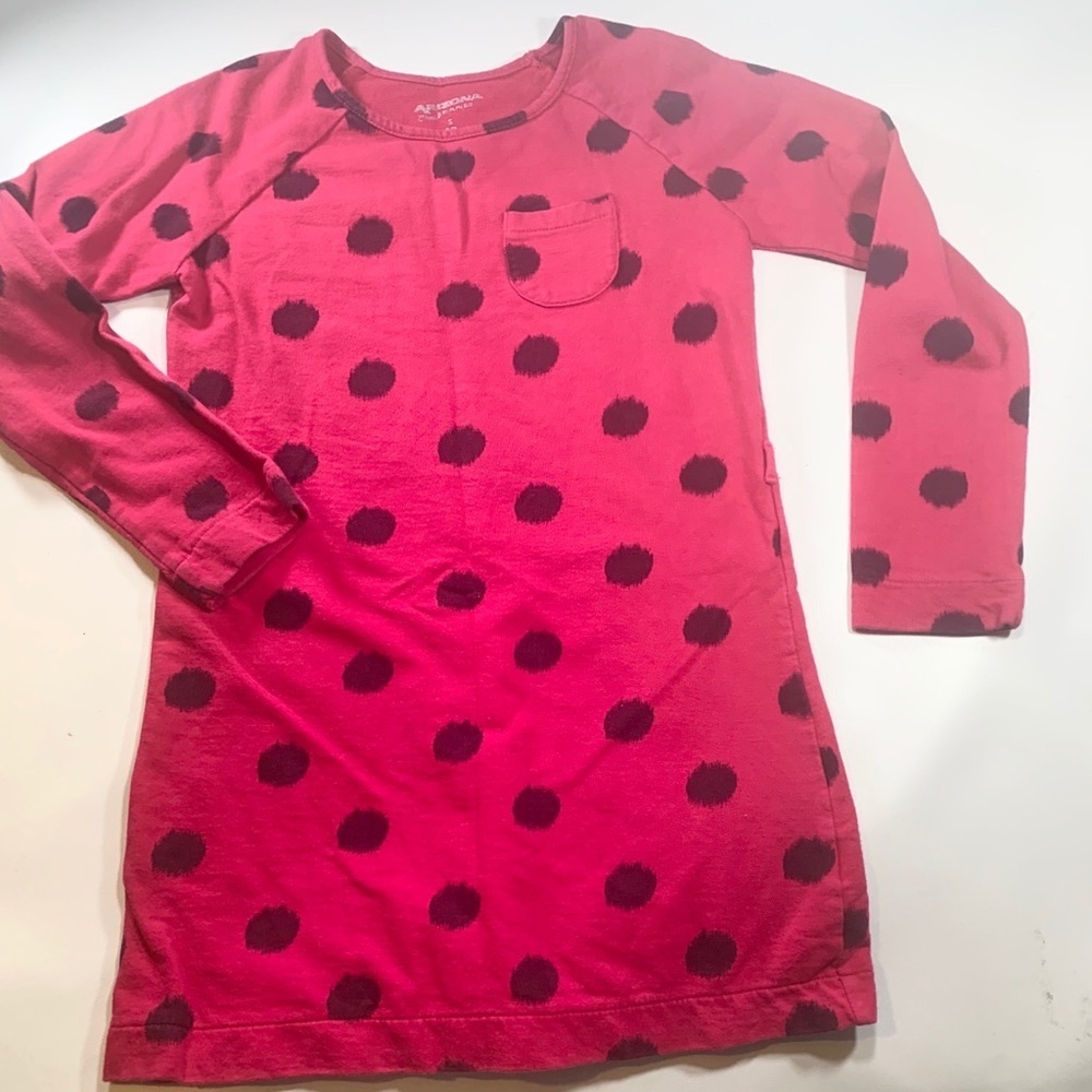 Arizona Jeans Three Quarter Sleeve Top Polka Dots - Picture 2 of 8